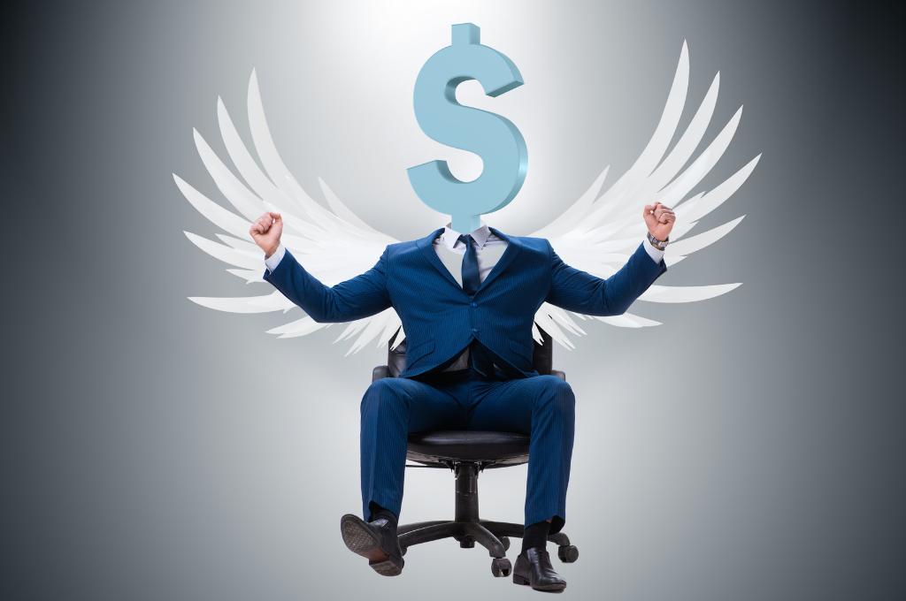 Angel investor in startup concept